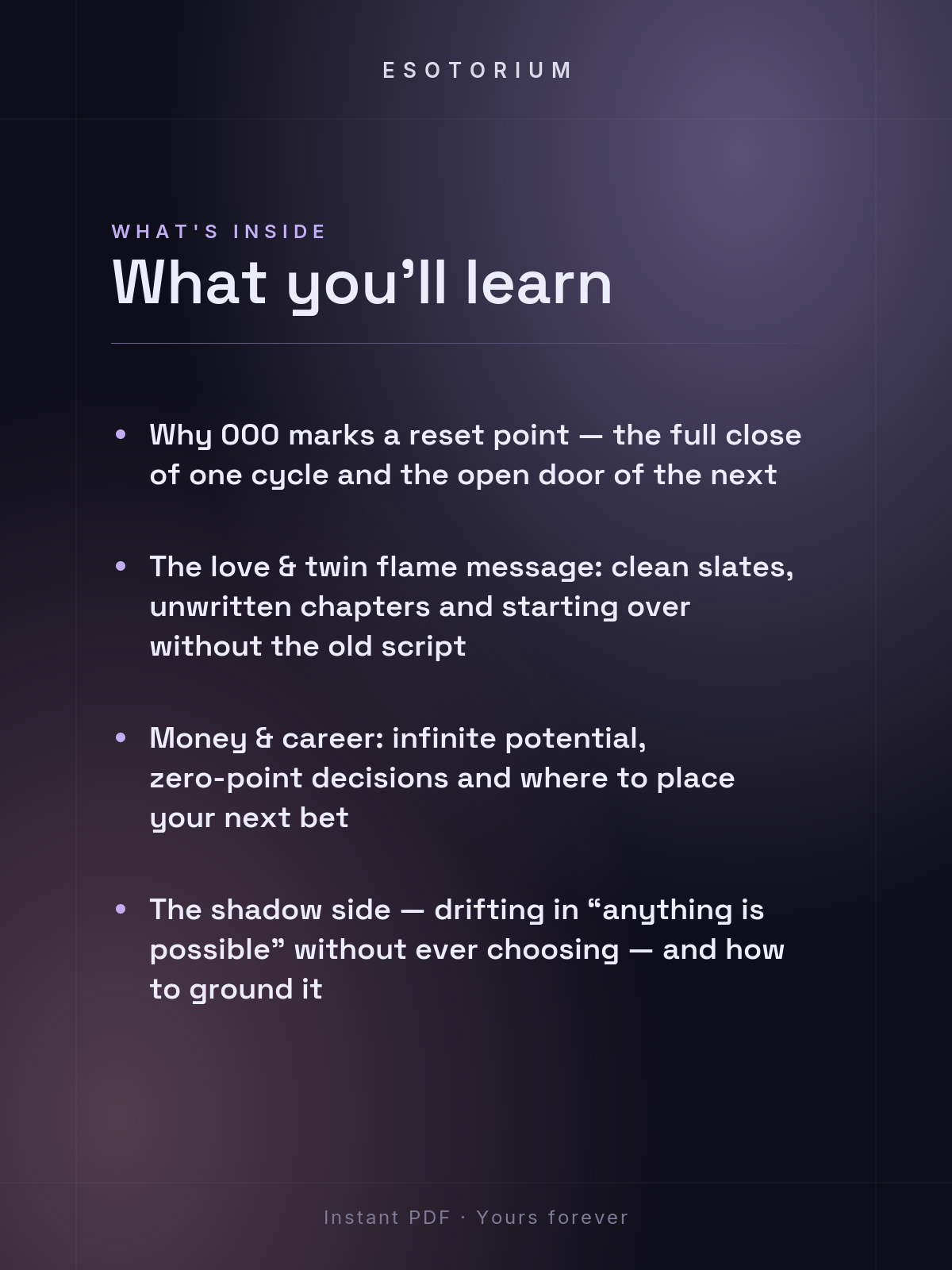 Angel Number 000 — Meaning in Love, Money & Life — What's inside