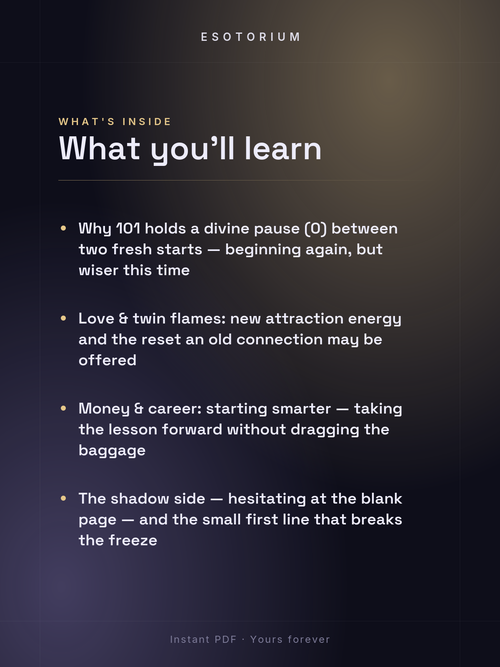 Angel Number 101 — Meaning in Love, Money & Life — What's inside