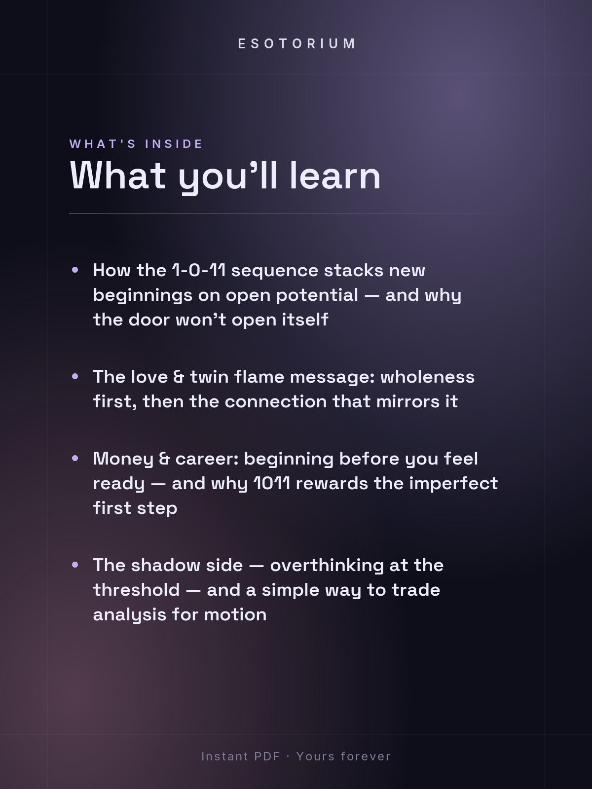 Angel Number 1011 — Meaning in Love, Money & Life — What's inside