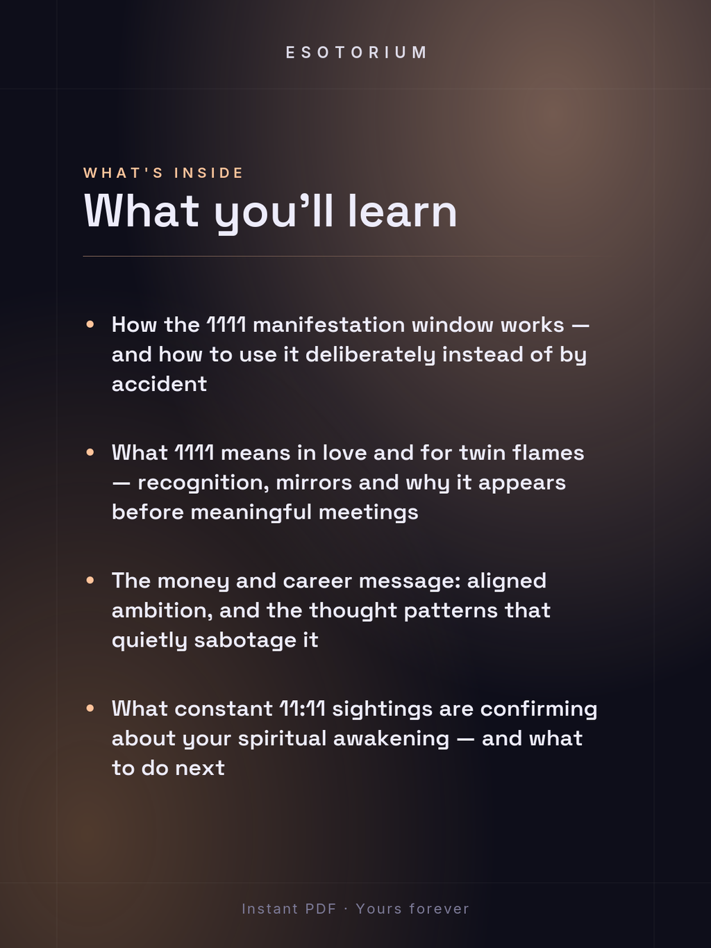 Angel Number 1111 — Meaning in Love, Money & Life — What's inside