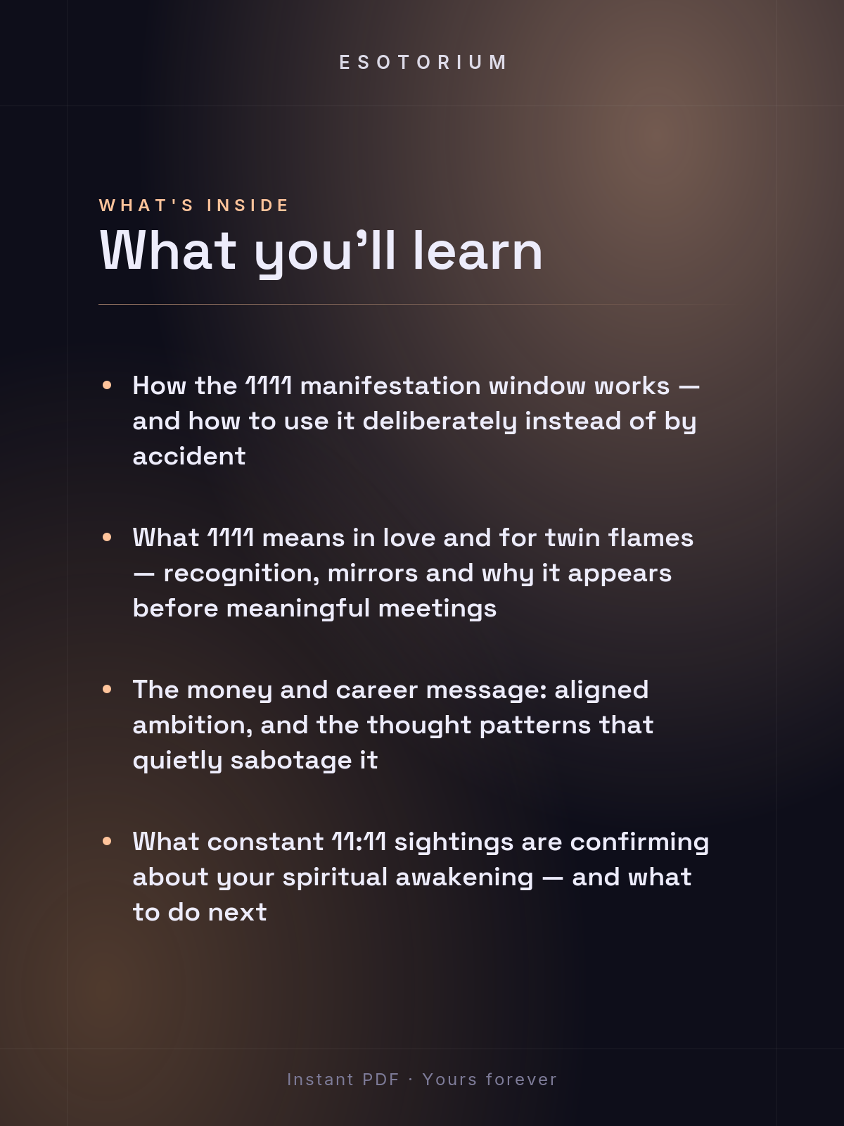 Angel Number 1111 — Meaning in Love, Money & Life — What's inside