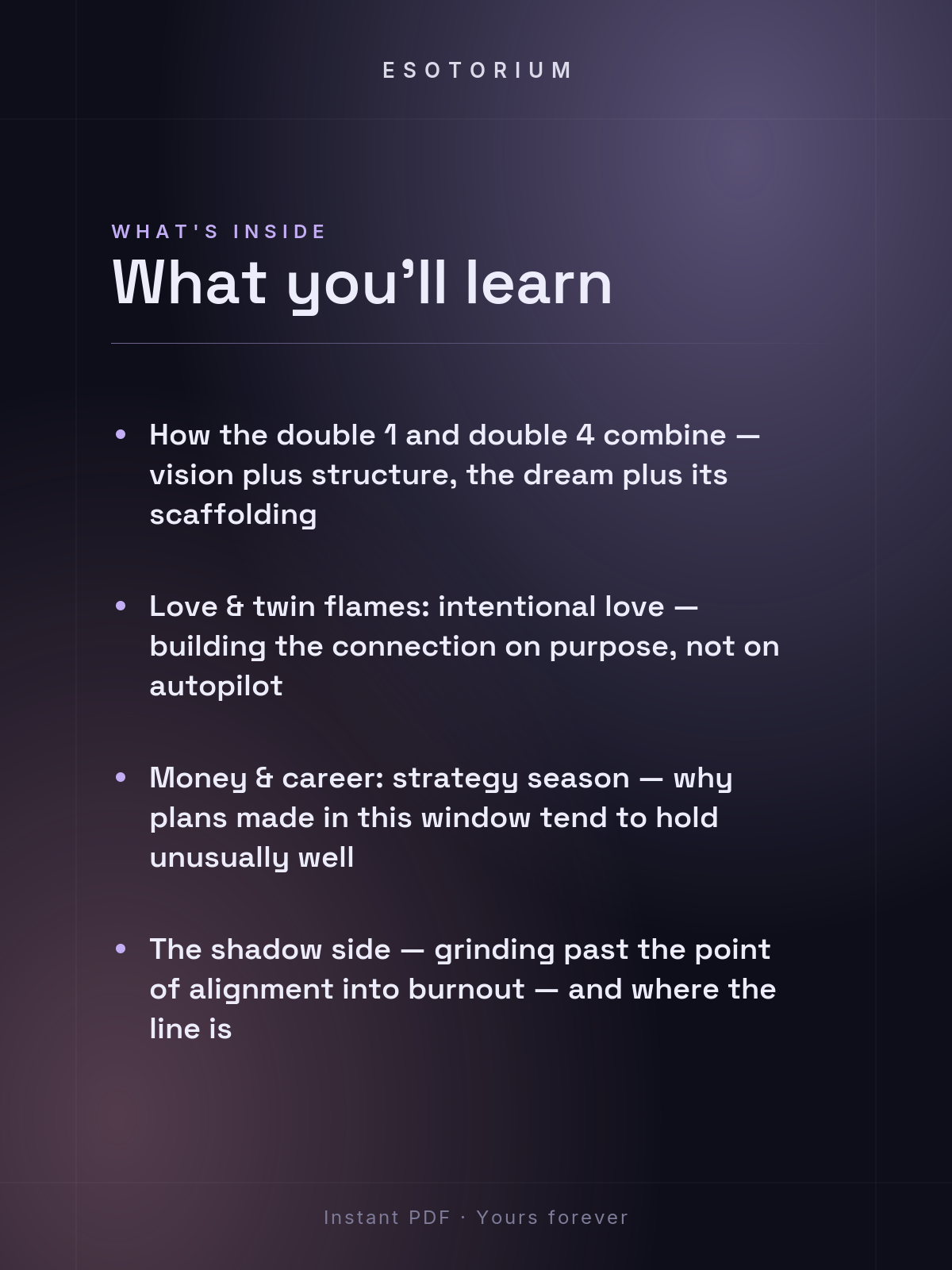 Angel Number 1144 — Meaning in Love, Money & Life — What's inside