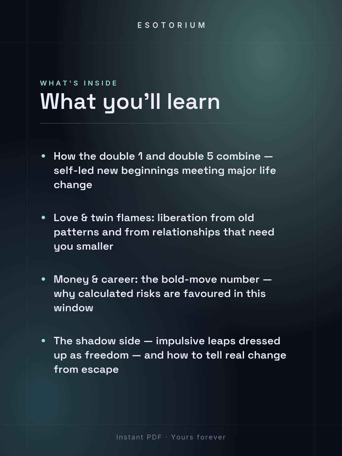 Angel Number 1155 — Meaning in Love, Money & Life — What's inside