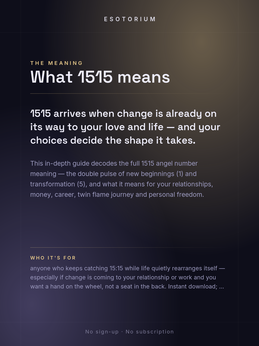Angel Number 1515 — Meaning in Love, Money & Life — Who it's for