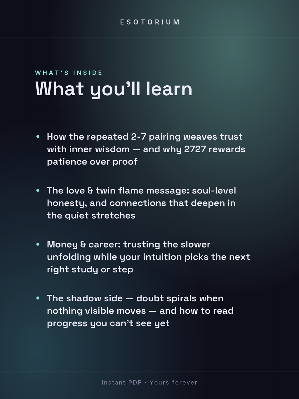 Angel Number 2727 — Meaning in Love, Money & Life — What's inside