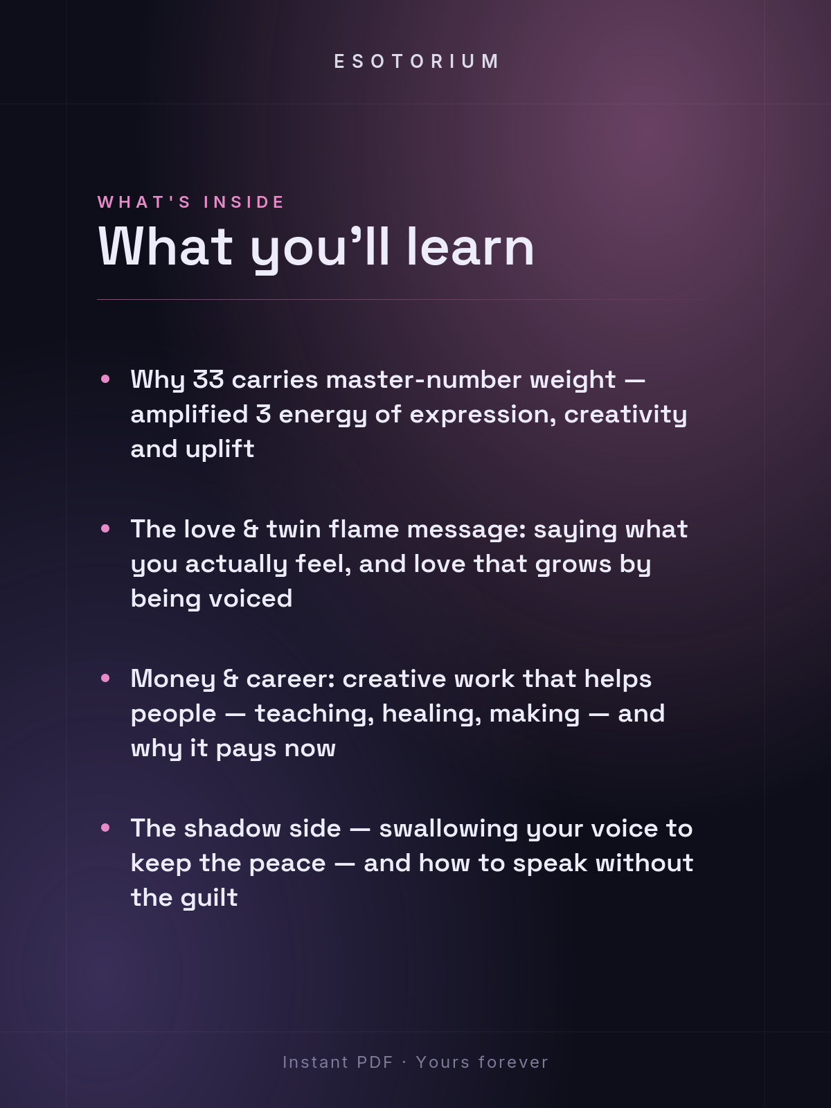 Angel Number 33 — Meaning in Love, Money & Life — What's inside
