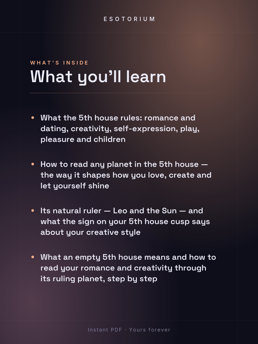 The 5th House in Astrology — Romance & Creativity — What's inside