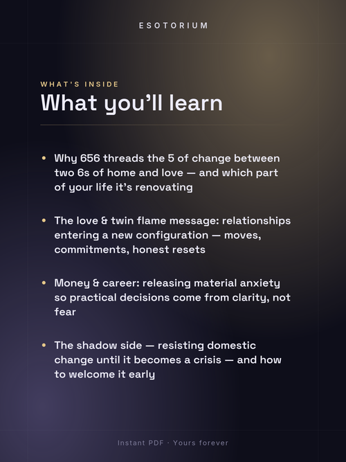 Angel Number 656 — Meaning in Love, Money & Life — What's inside