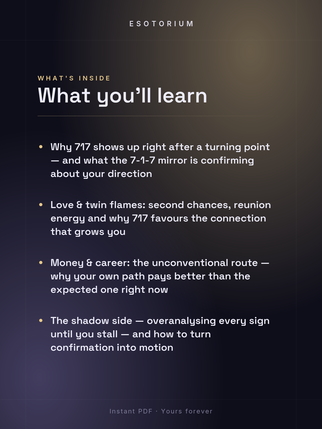 Angel Number 717 — Meaning in Love, Money & Life — What's inside