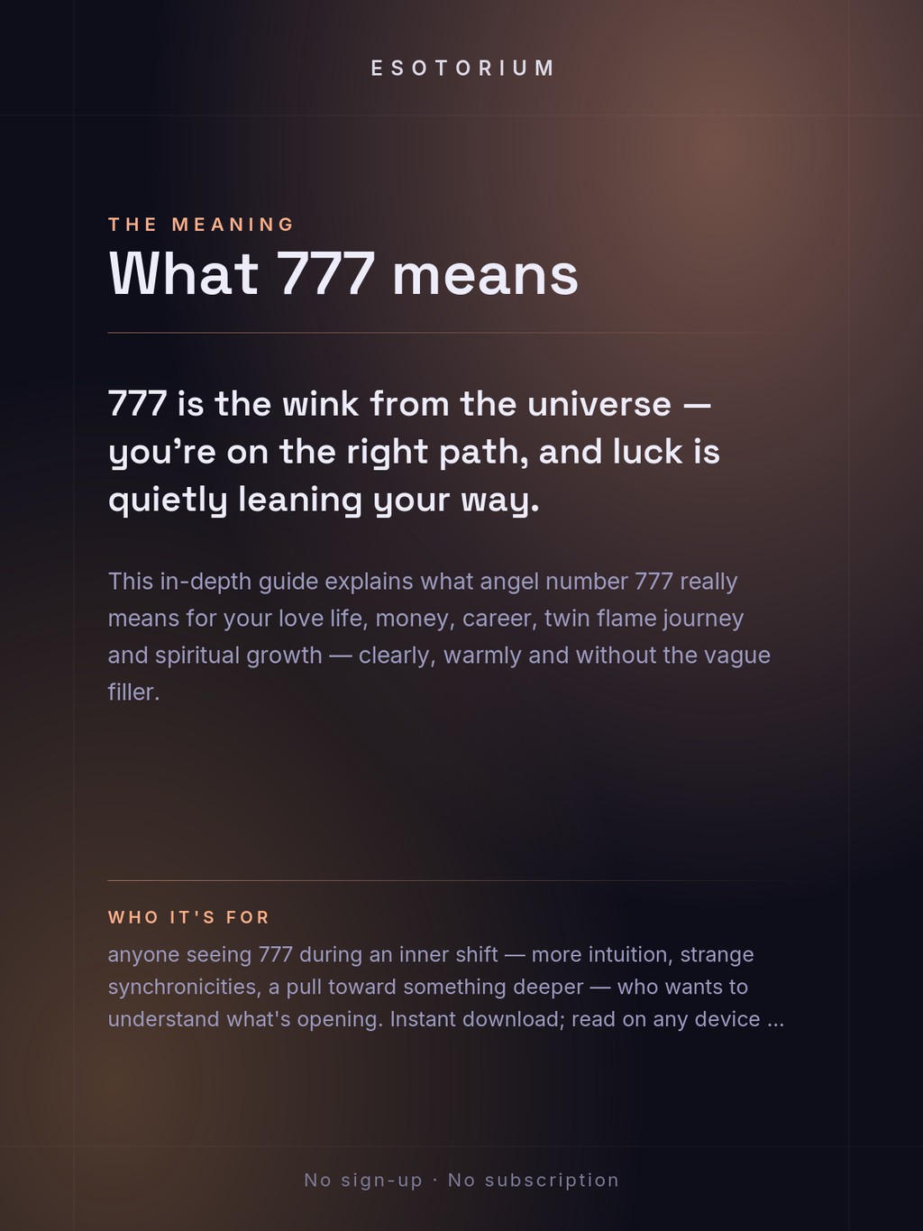 Angel Number 777 — Meaning in Love, Money & Life — Who it's for