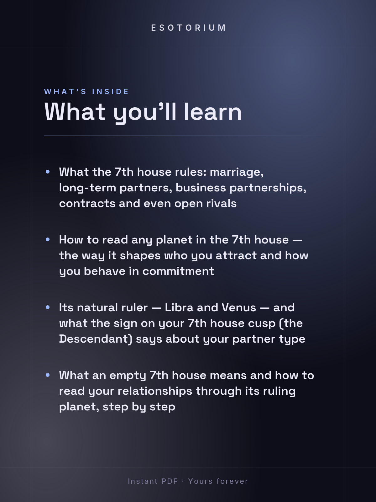 The 7th House in Astrology — Partnership & Marriage — What's inside