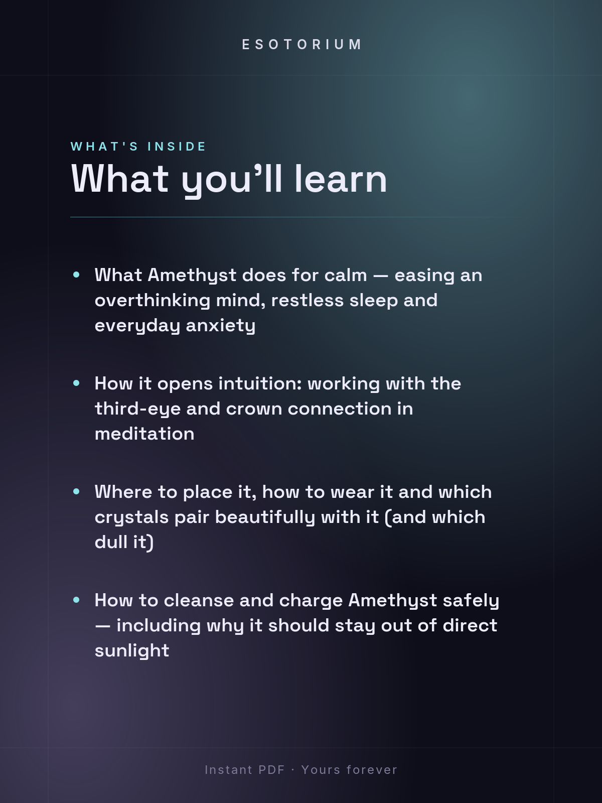 Amethyst — Meaning, Uses & Healing Properties — what you'll learn