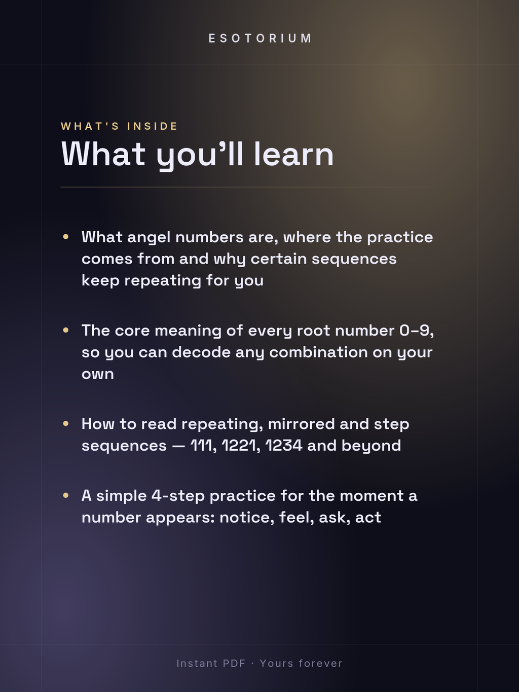 Angel Numbers 101 — How to Read the Signs — What's inside