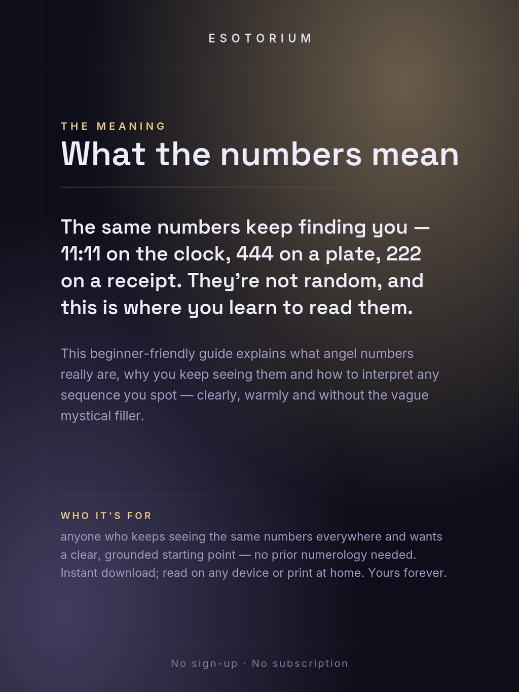 Angel Numbers 101 — How to Read the Signs — Who it's for