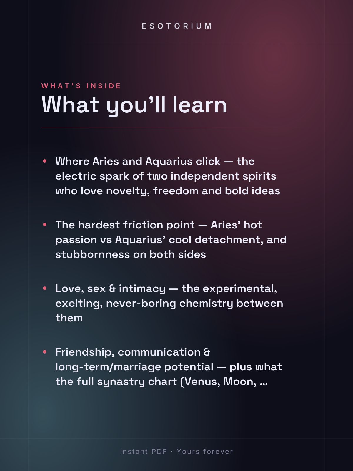 Aries and Aquarius Compatibility — Love, Sex & Friendship — What's inside