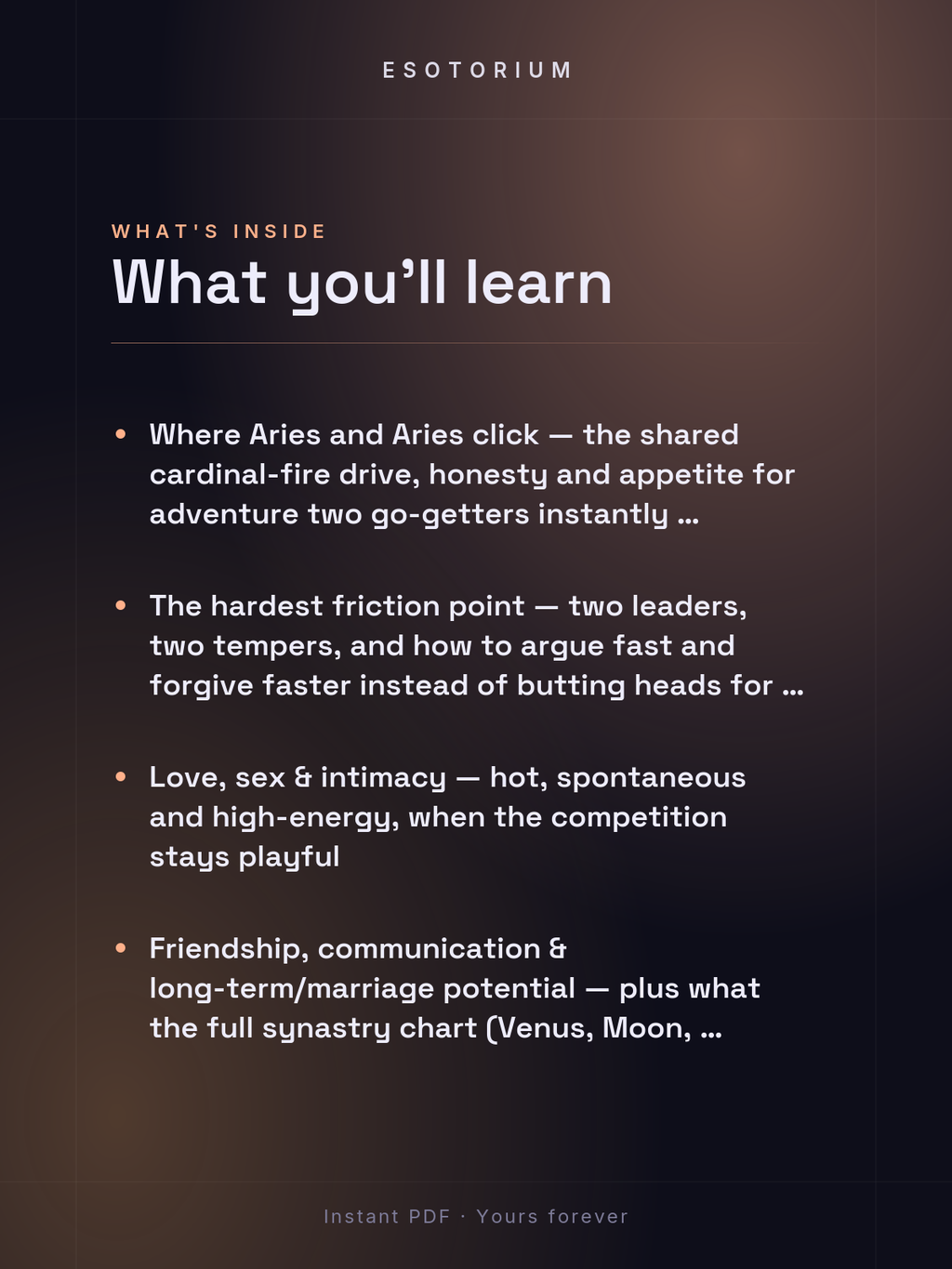 Aries and Aries Compatibility — Love, Sex & Friendship — What's inside