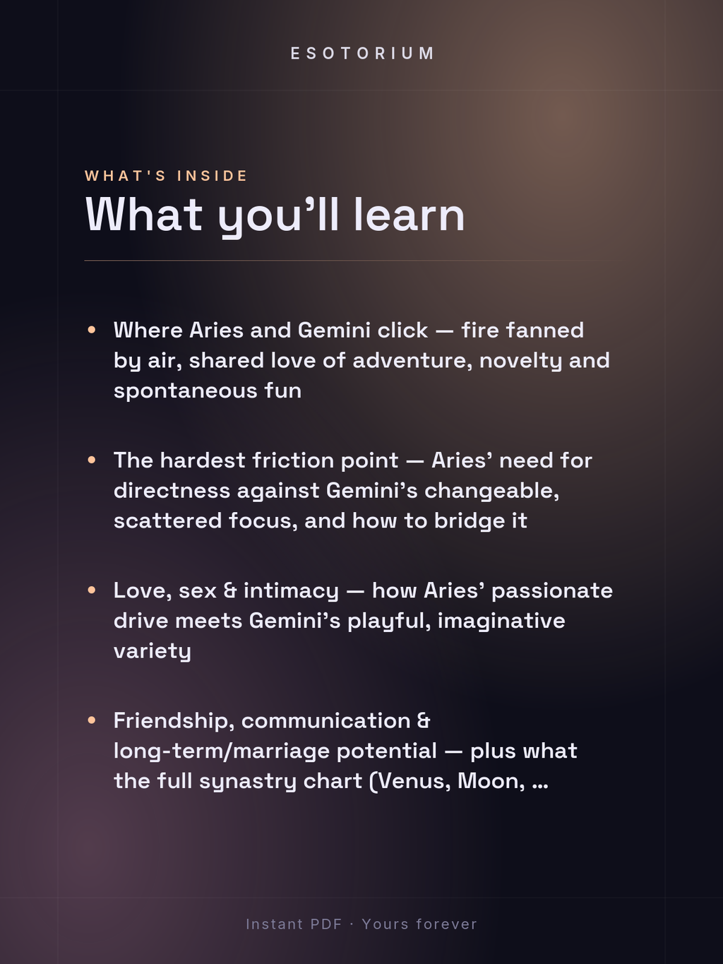 Aries and Gemini Compatibility — Love, Sex & Friendship — What's inside
