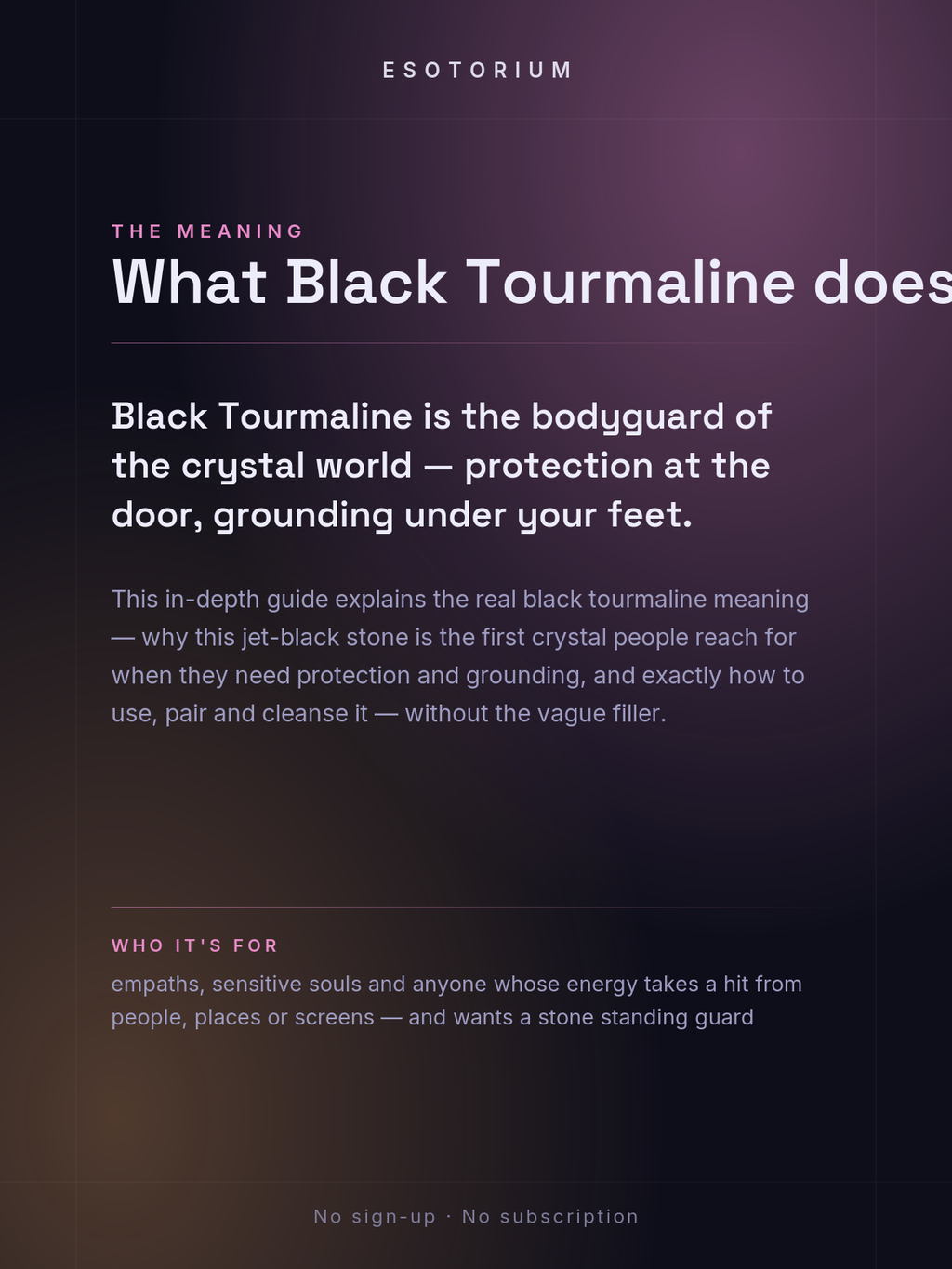 Black Tourmaline — Meaning, Uses & Healing Properties — what it means
