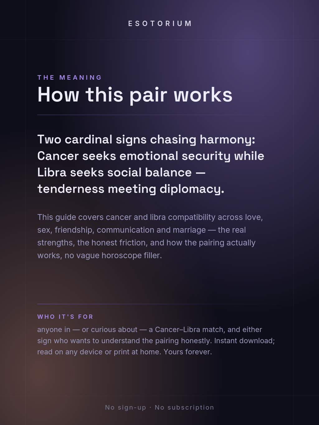 Cancer and Libra Compatibility — Love, Sex & Friendship — What it means