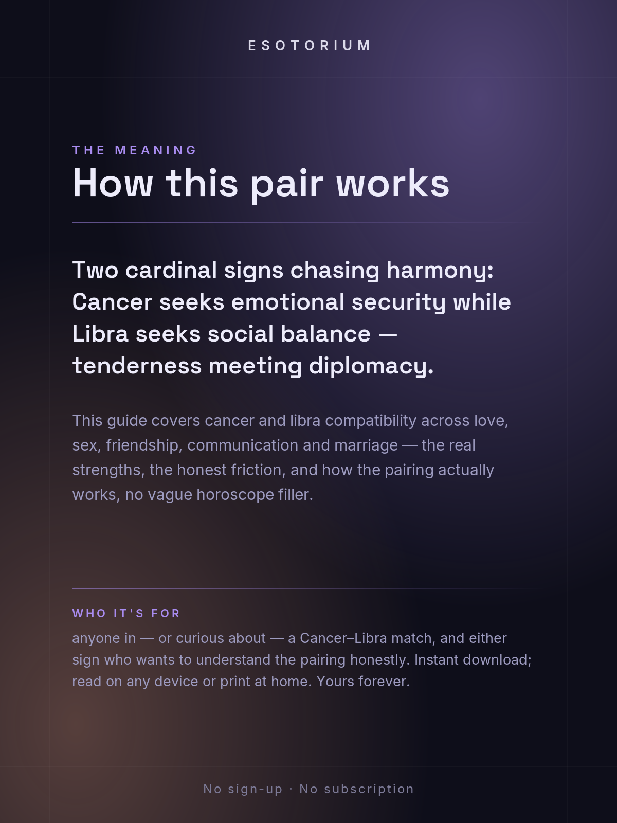 Cancer and Libra Compatibility — Love, Sex & Friendship — What it means