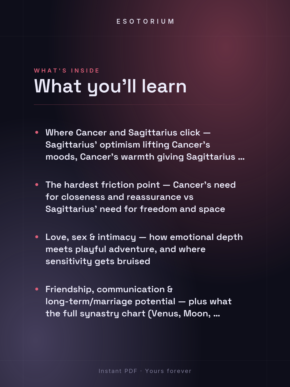 Cancer and Sagittarius Compatibility — Love, Sex & Friendship — What's inside