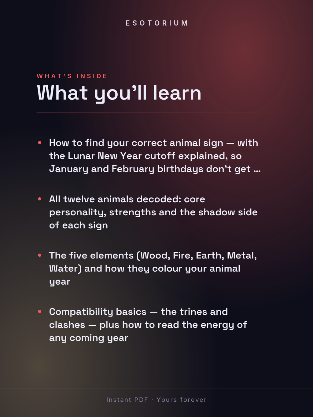 Chinese Zodiac — Find & Understand Your Sign — what you'll learn