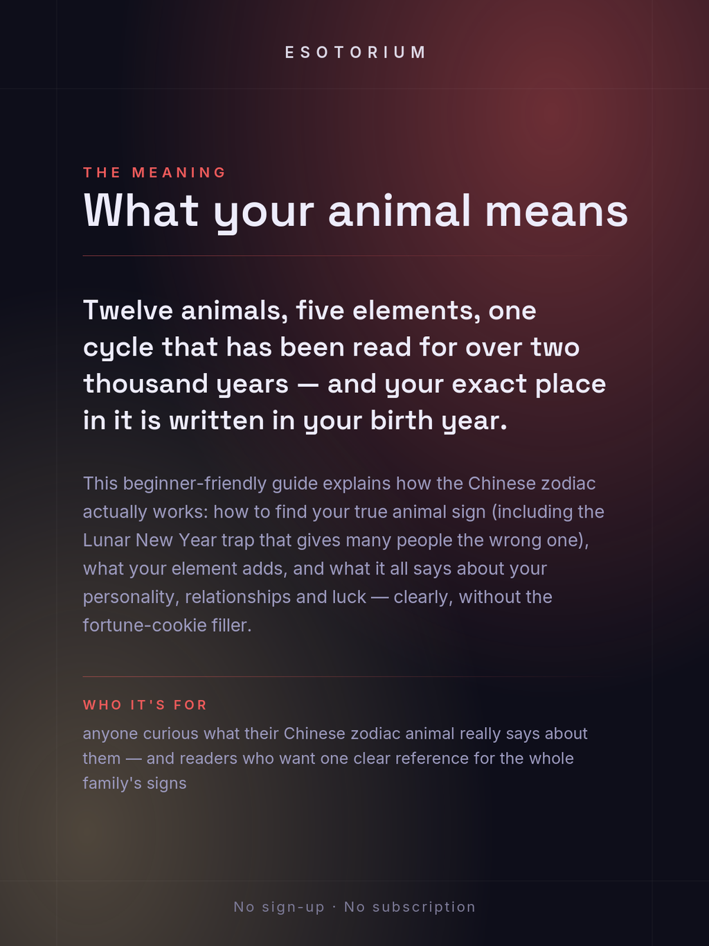Chinese Zodiac — Find & Understand Your Sign — what it means