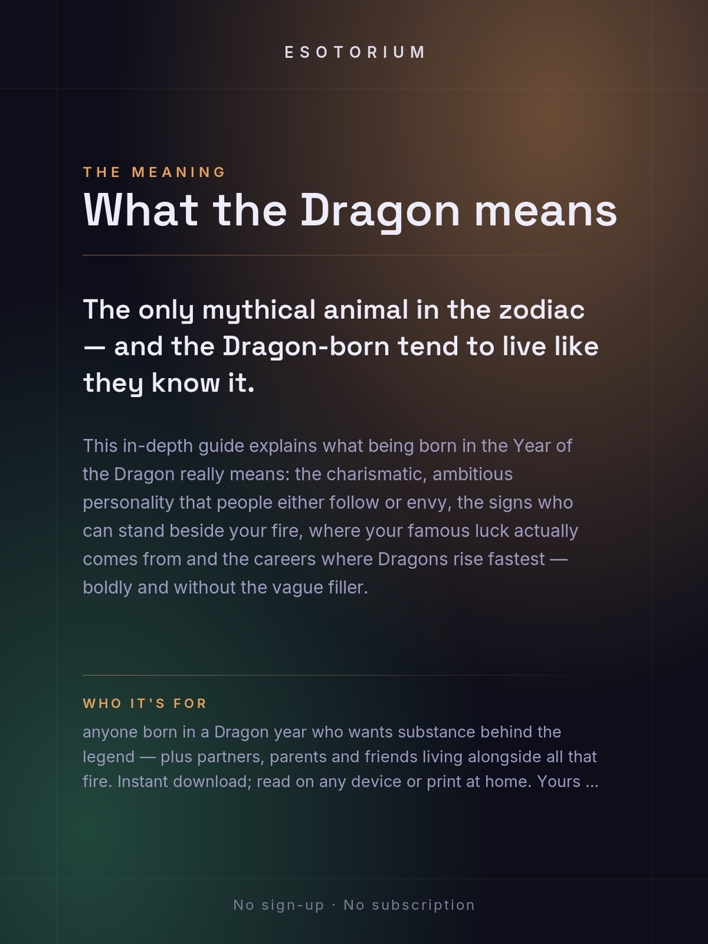 Year of the Dragon — Personality & Destiny — what it means