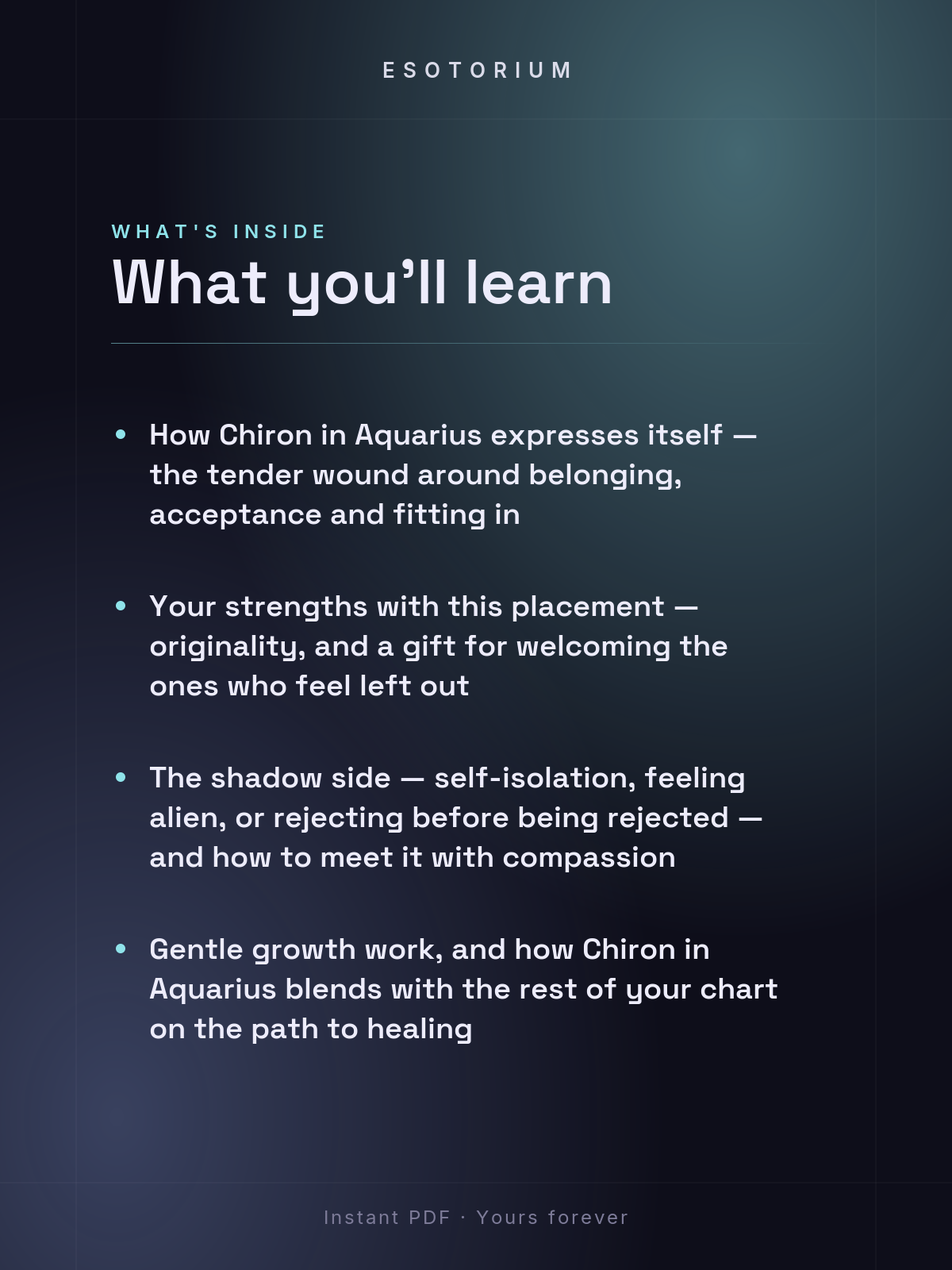 Chiron in Aquarius — Meaning in Your Birth Chart — What's inside