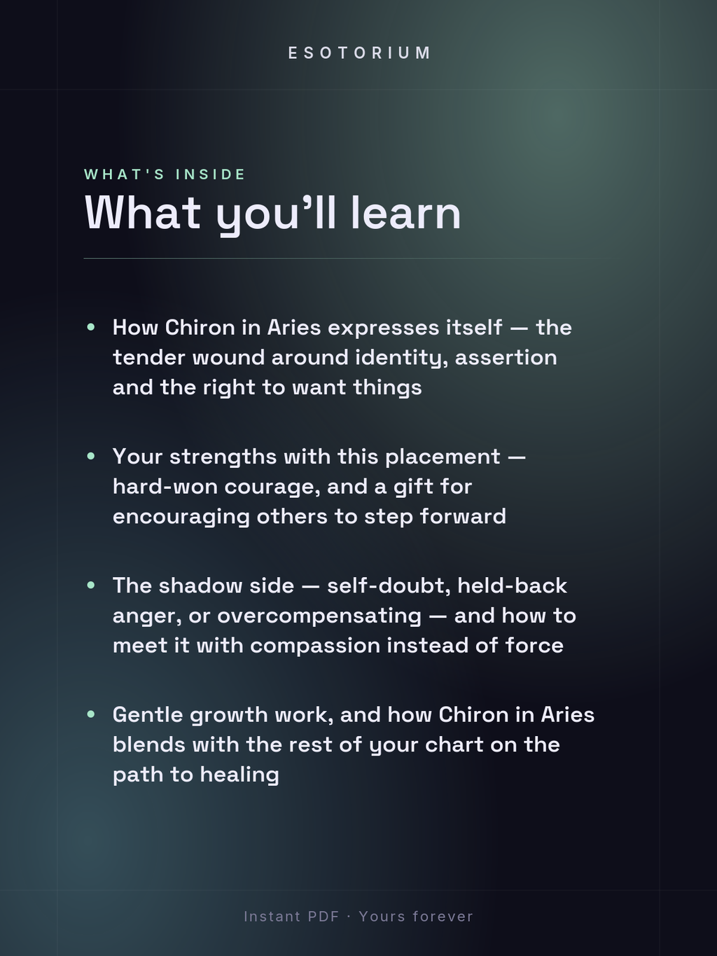 Chiron in Aries — Meaning in Your Birth Chart — What's inside