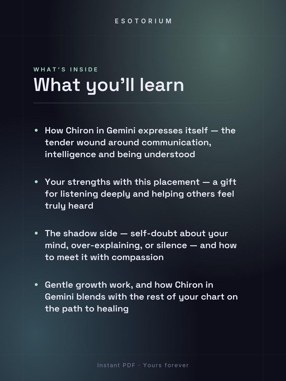Chiron in Gemini — Meaning in Your Birth Chart — What's inside