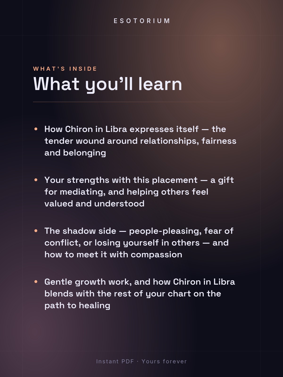 Chiron in Libra — Meaning in Your Birth Chart — What's inside