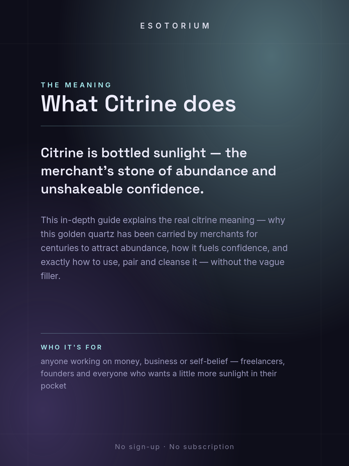 Citrine — Meaning, Uses & Healing Properties — what it means