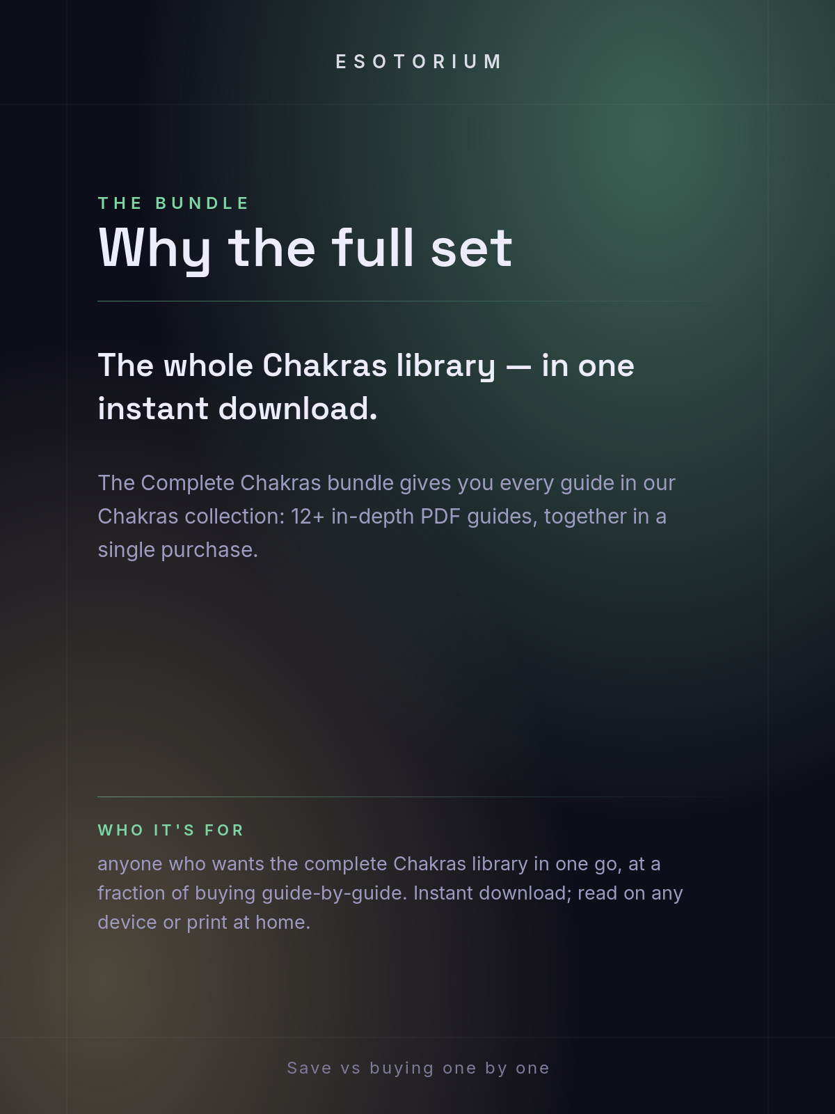 Complete Chakras Bundle — Why the full set