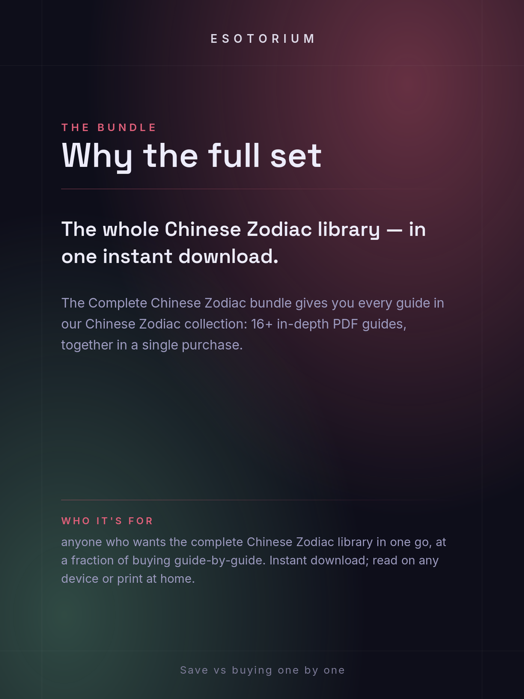 Complete Chinese Zodiac Bundle — Why the full set