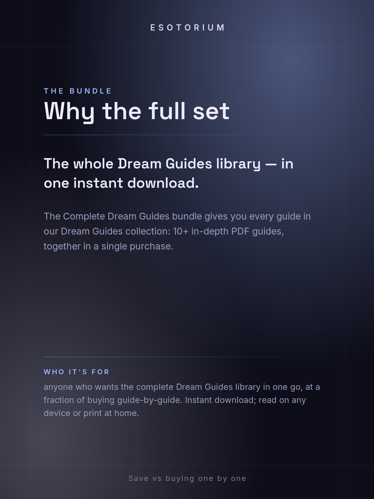 Complete Dream Guides Bundle — Why the full set