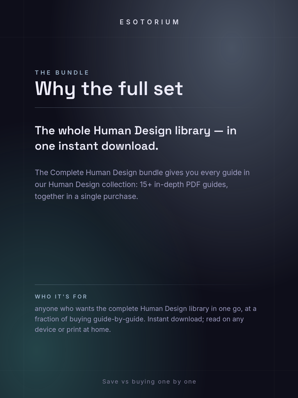 Complete Human Design Bundle — Why the full set
