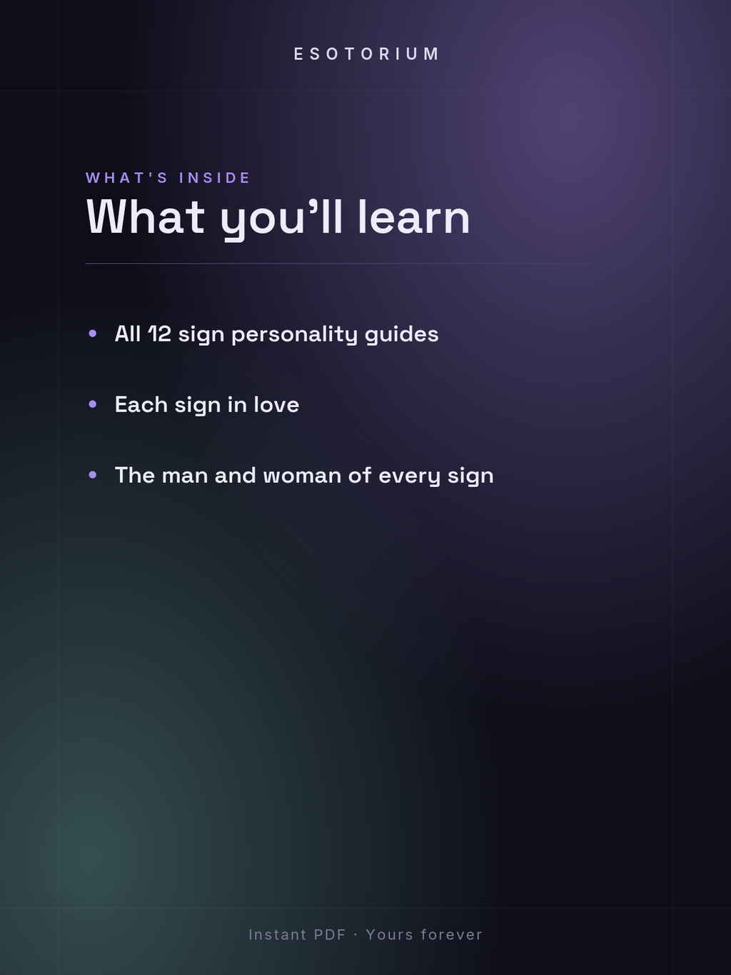 Complete Zodiac Signs Bundle — What's inside