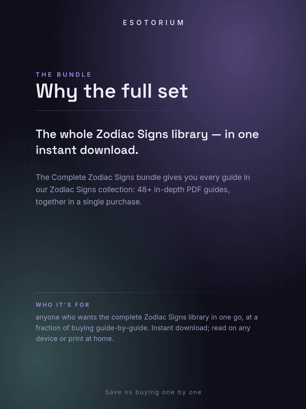 Complete Zodiac Signs Bundle — Why the full set