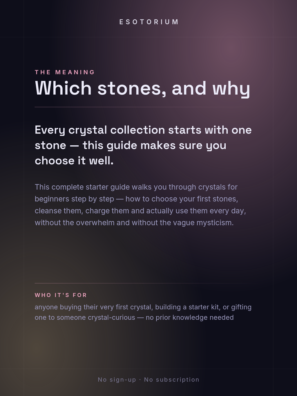 Crystals for Beginners — Complete Starter Guide — what it means