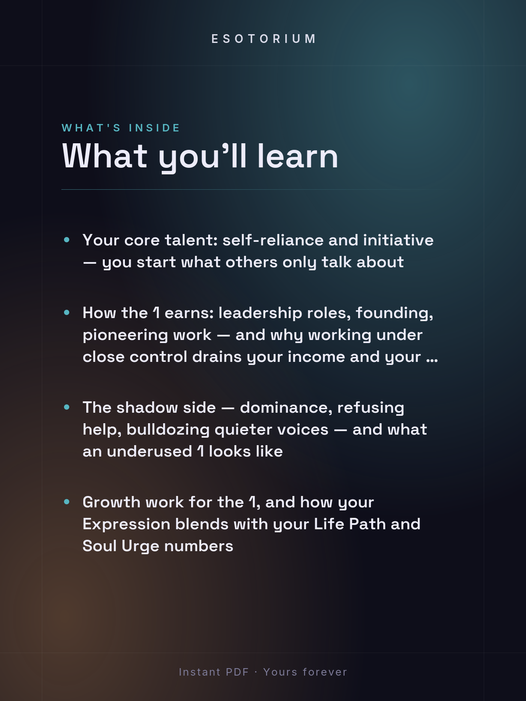 Expression Number 1 — Meaning & Talents — what you'll learn