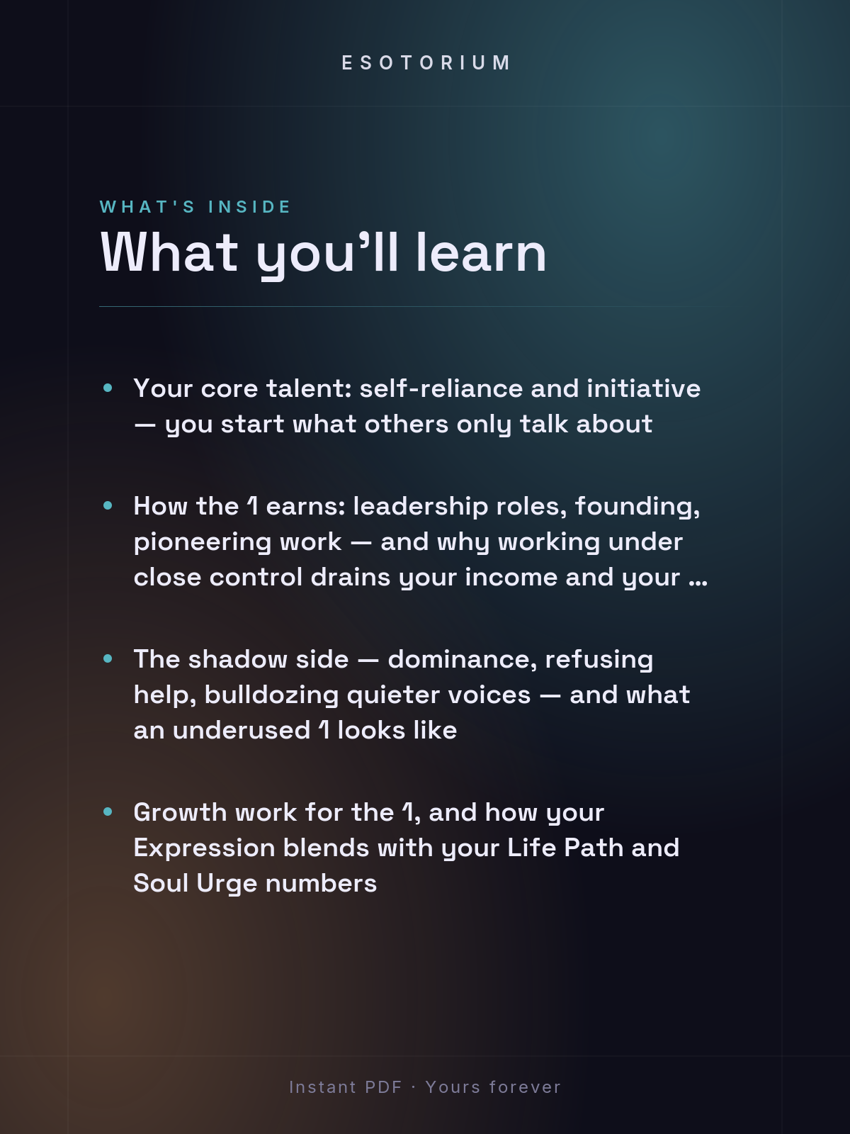 Expression Number 1 — Meaning & Talents — what you'll learn