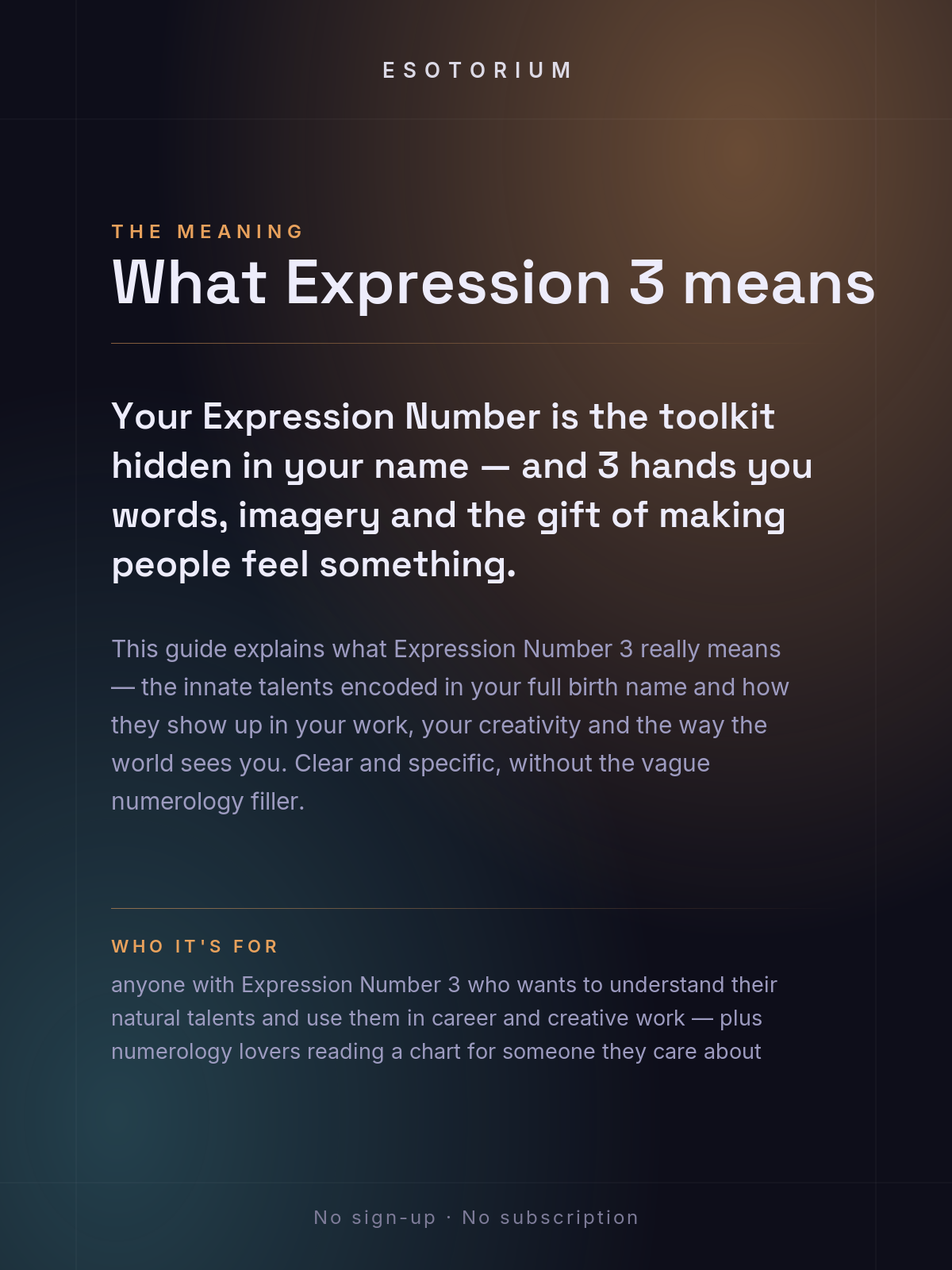 Expression Number 3 — Meaning & Talents — what it means