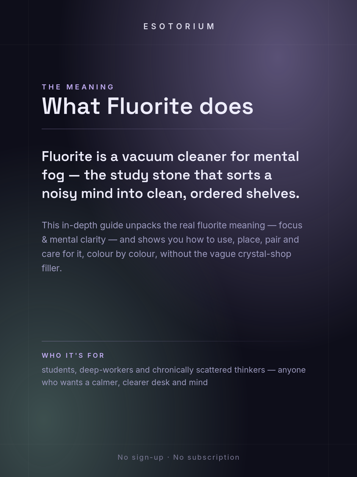 Fluorite — Meaning, Uses & Healing Properties — what it means