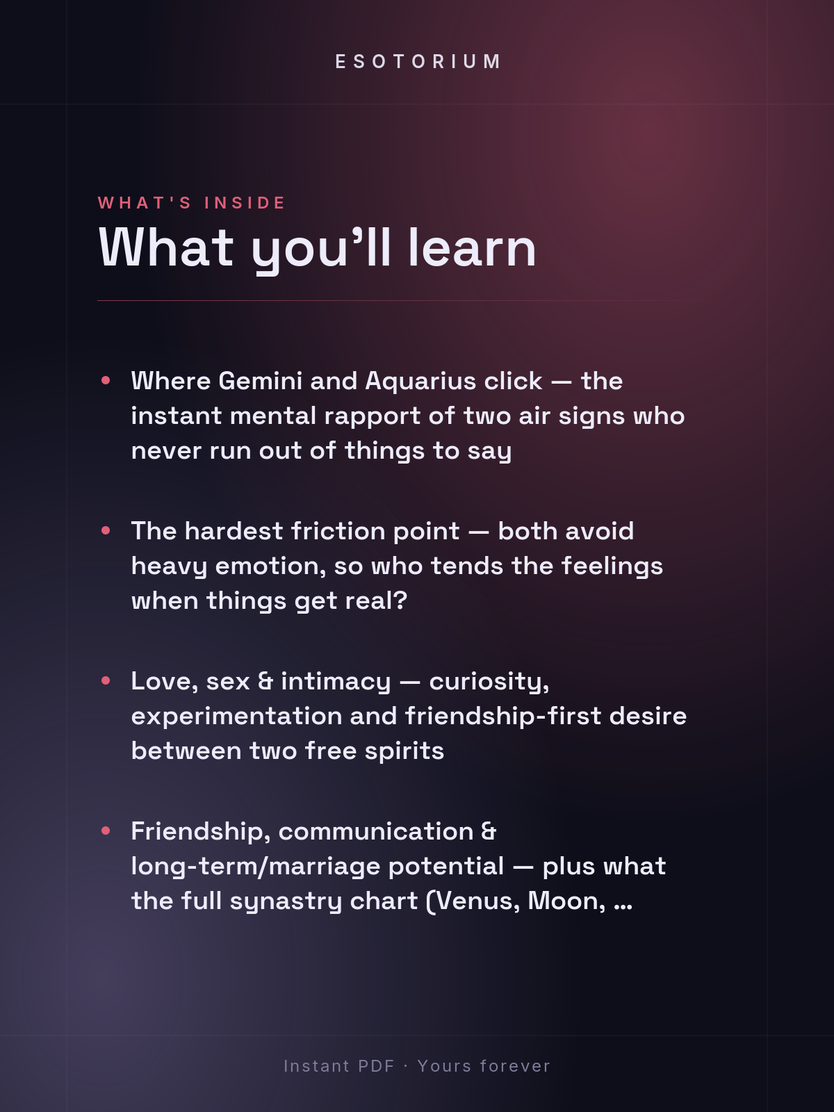 Gemini and Aquarius Compatibility — Love, Sex & Friendship — What's inside