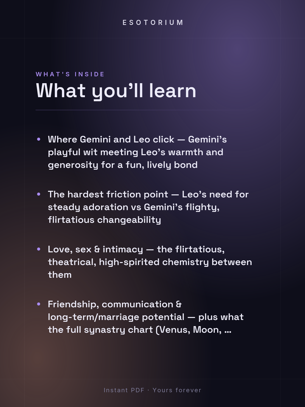 Gemini and Leo Compatibility — Love, Sex & Friendship — What's inside