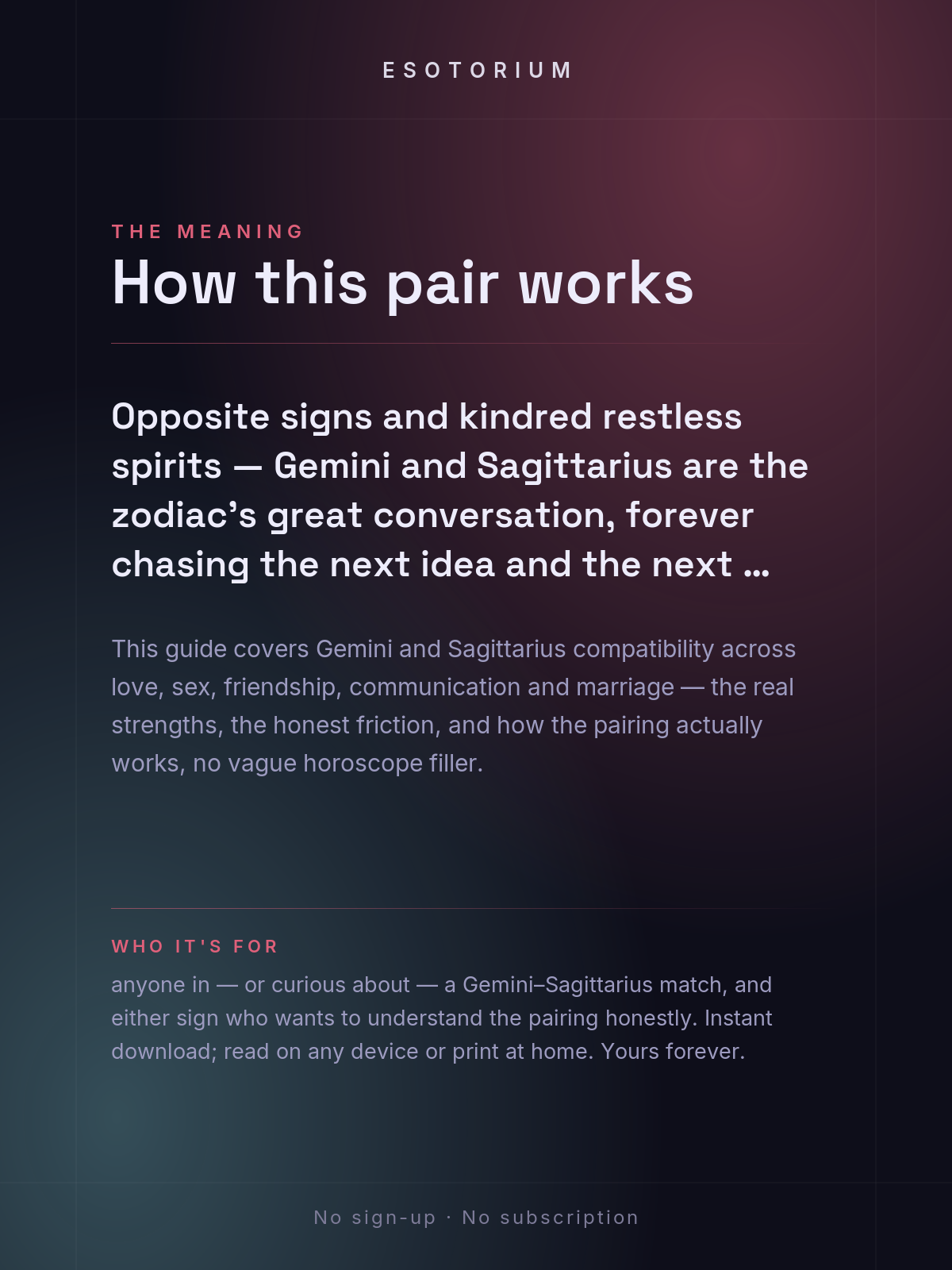 Gemini and Sagittarius Compatibility — Love, Sex & Friendship — What it means