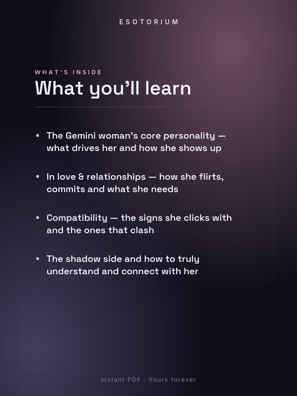 The Gemini Woman — Personality, Love & Compatibility — what you'll learn