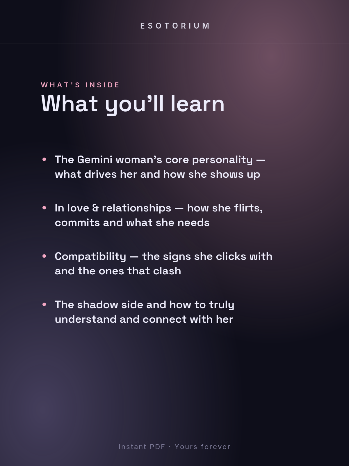 The Gemini Woman — Personality, Love & Compatibility — what you'll learn