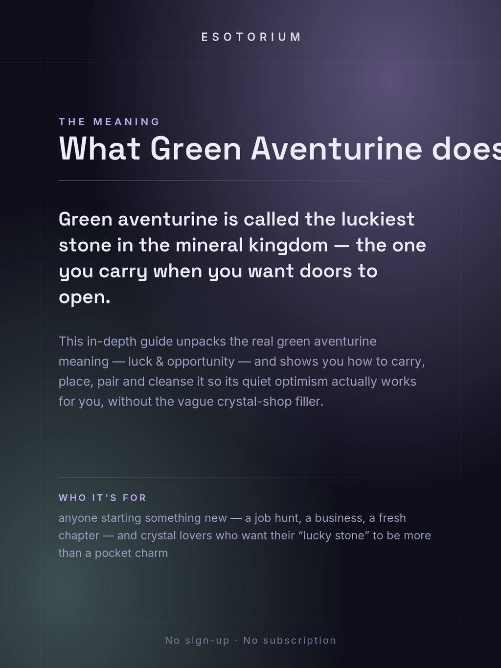 Green Aventurine — Meaning, Uses & Healing Properties — what it means